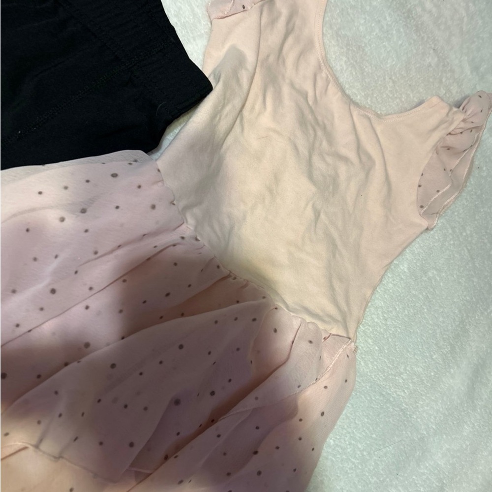 Pink Ballet Outfit Set with Black Leggings - Picture 3 of 4